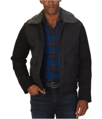 Mens Fleece Bomber Jacket by Nautica