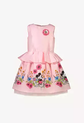 Mickey Mouse Dress Sleeveless with Waist Ruffles