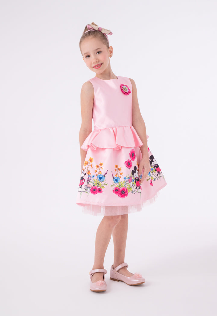 Mickey Mouse Dress Sleeveless with Waist Ruffles