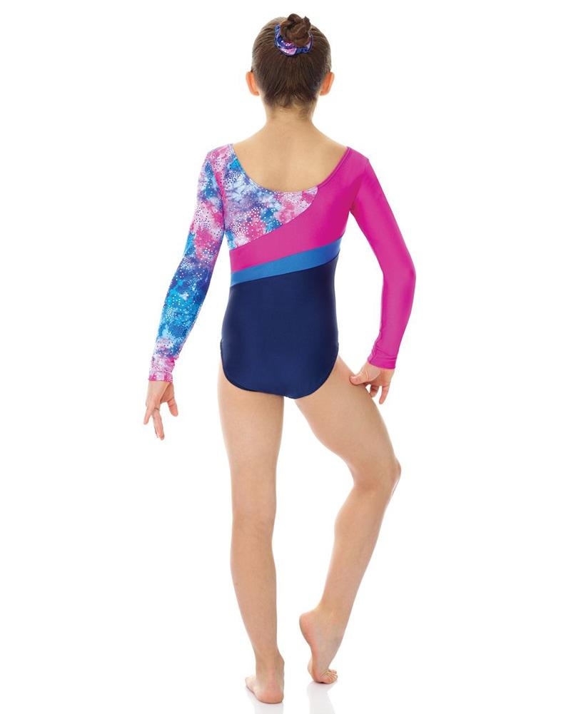 Mondor 7863 Gym Leotard for Youth 12-14, Long Sleeve