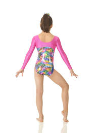 Mondor 7880 Youth 12-14 Long Sleeve Leotard in Multi Metal - Gym Wear