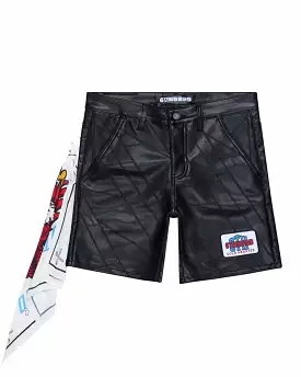 Motorcycle Leather Shorts