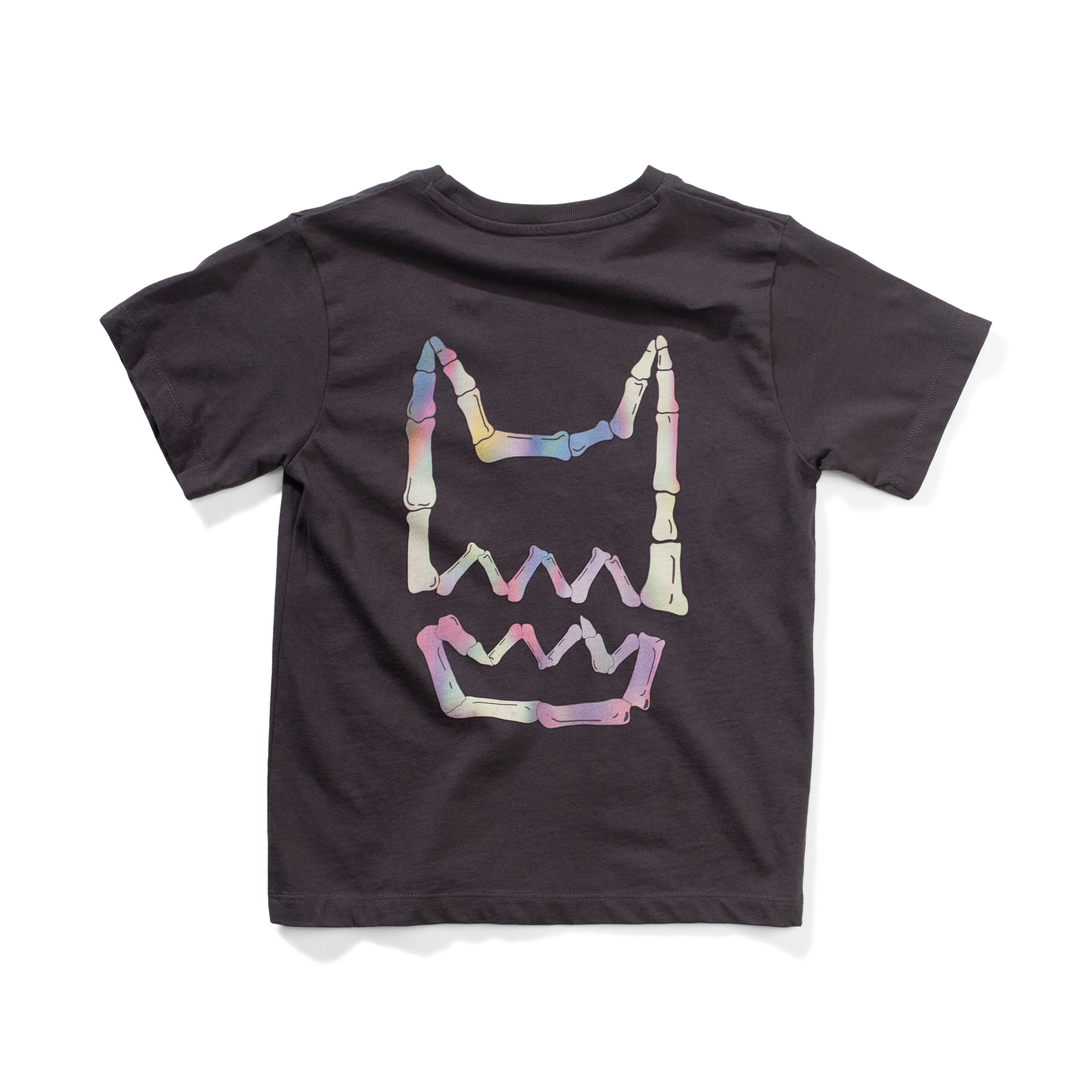 Munster Kids Glow Teeth Short Sleeve Tee - Soft Black