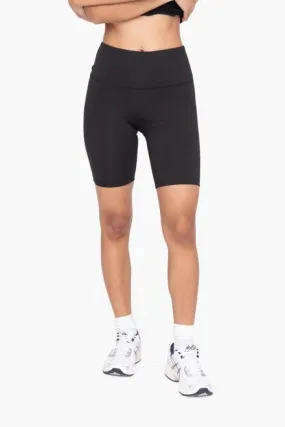 Nala Black High-Waisted Biker Shorts