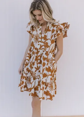 Printed Dress Neutral Ground