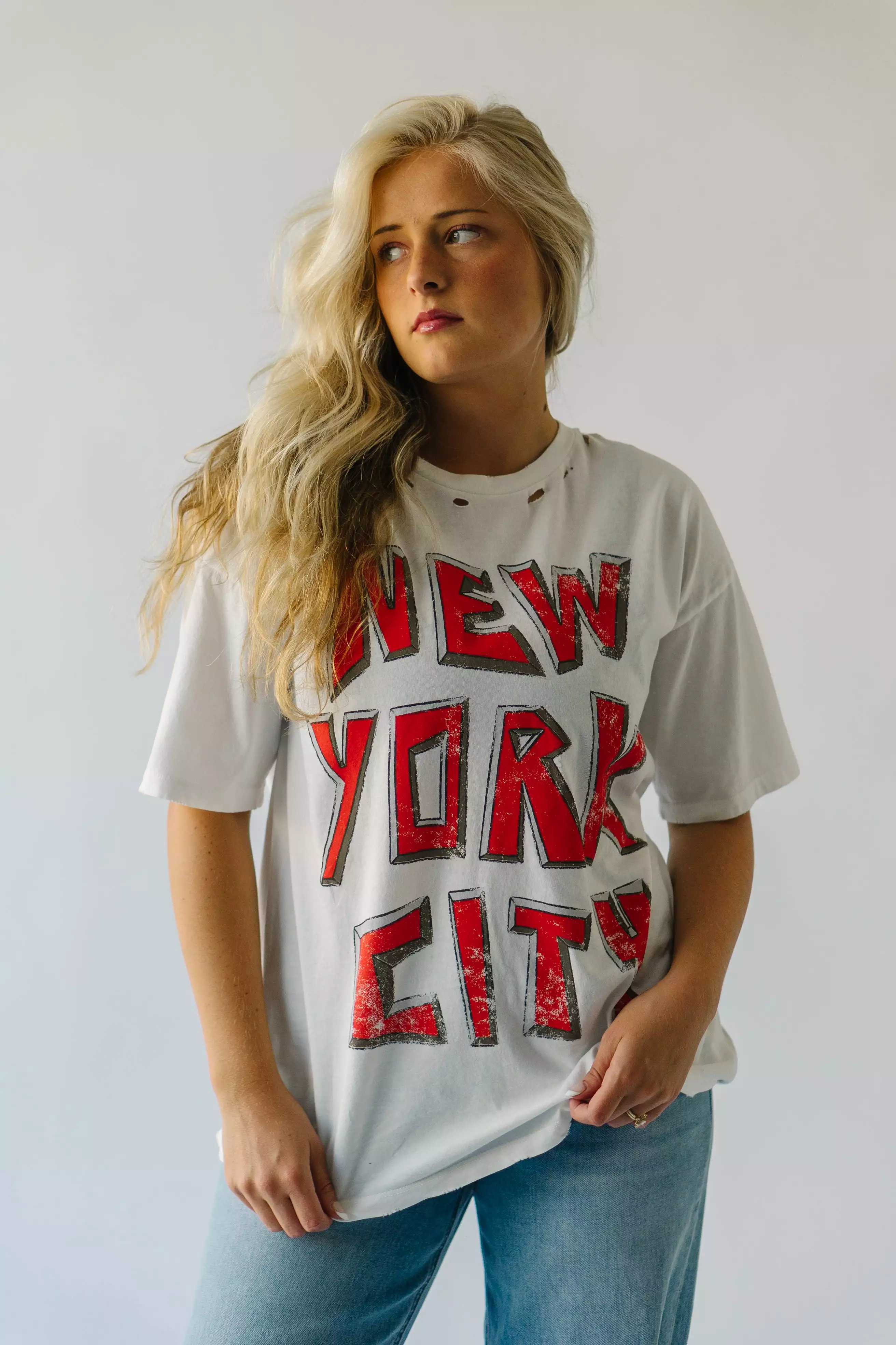 New York City Graphic Tee Ivory