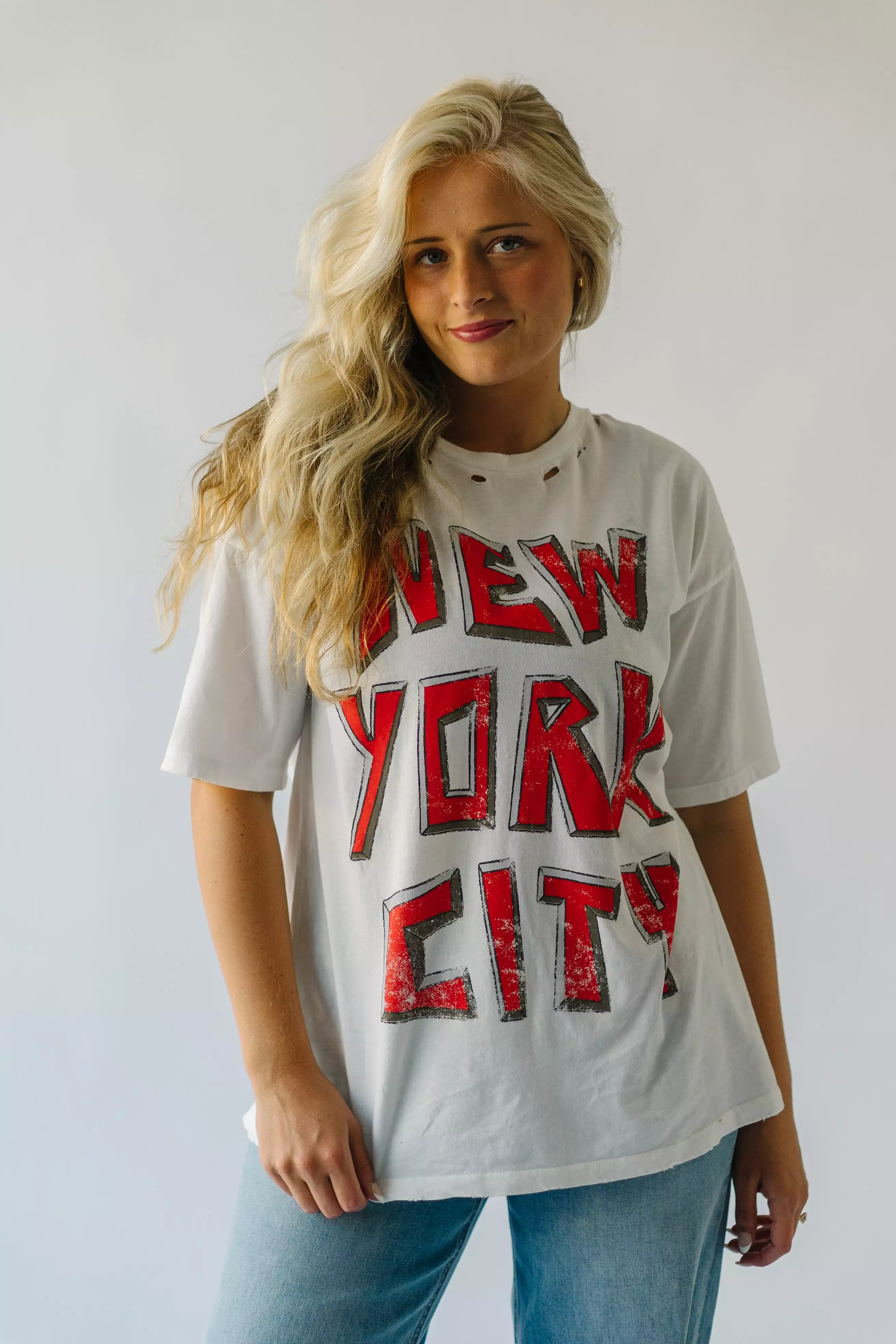 New York City Graphic Tee Ivory