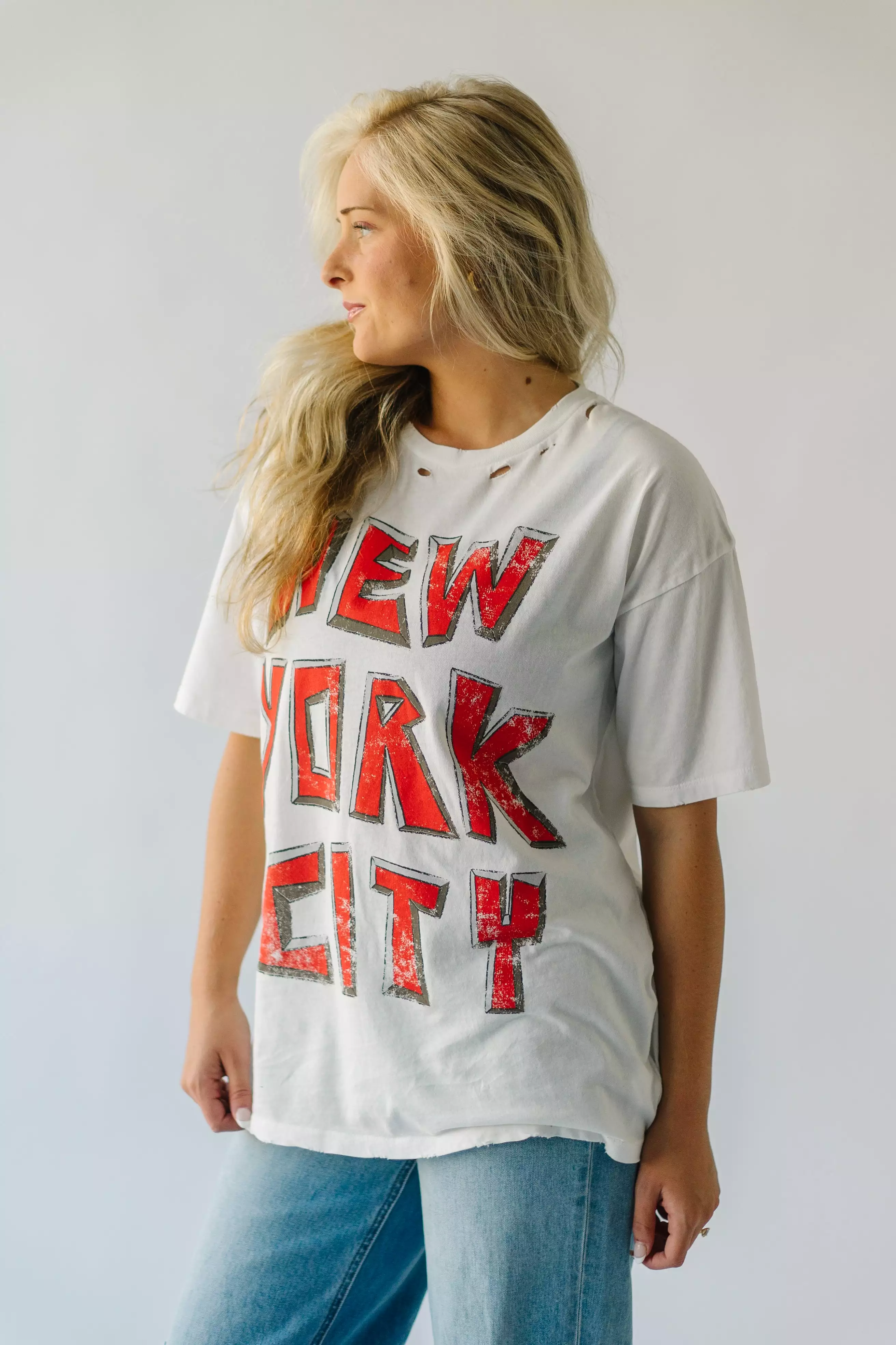 New York City Graphic Tee Ivory