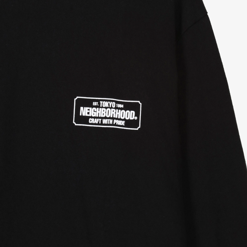 NH-1 LS Long Sleeve Tee Black by Neighborhood