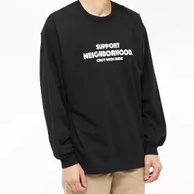 NH-4 Black Long Sleeve Tee by Neighborhood