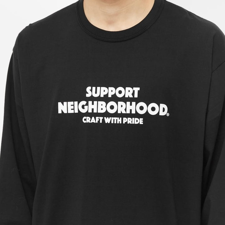 NH-4 Black Long Sleeve Tee by Neighborhood