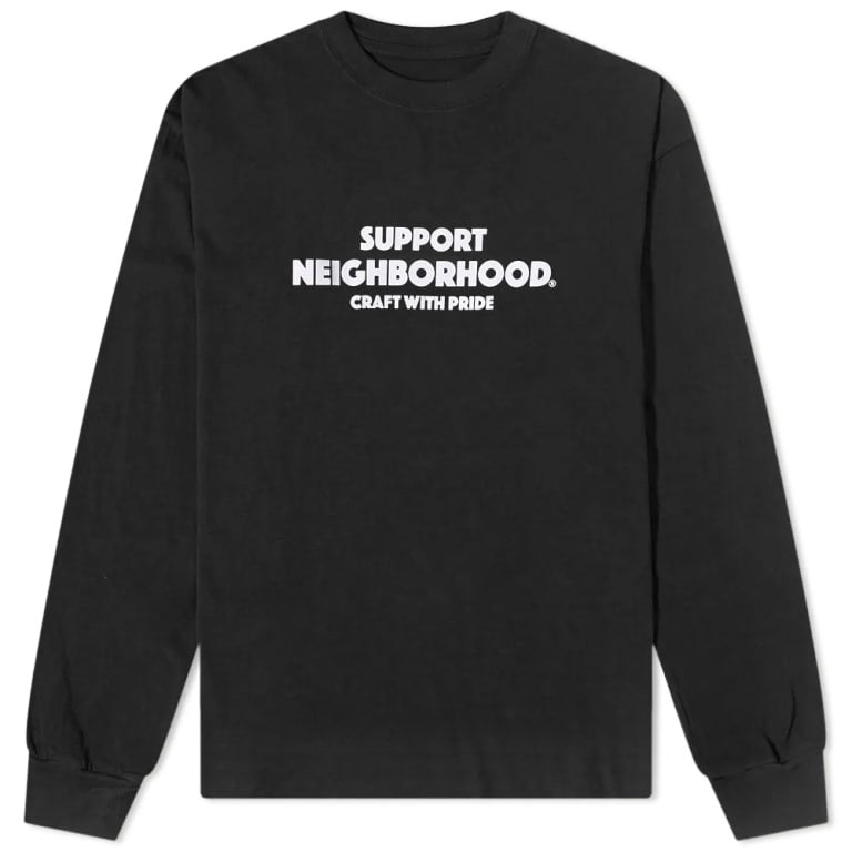 NH-4 Black Long Sleeve Tee by Neighborhood