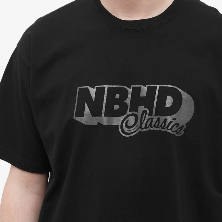 NH-8 Black Tee - Neighborhood Clothing