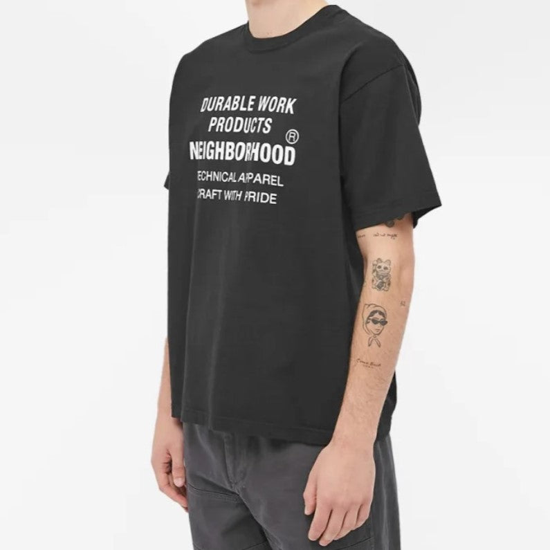 NH-8 SS Black Tee by Neighborhood