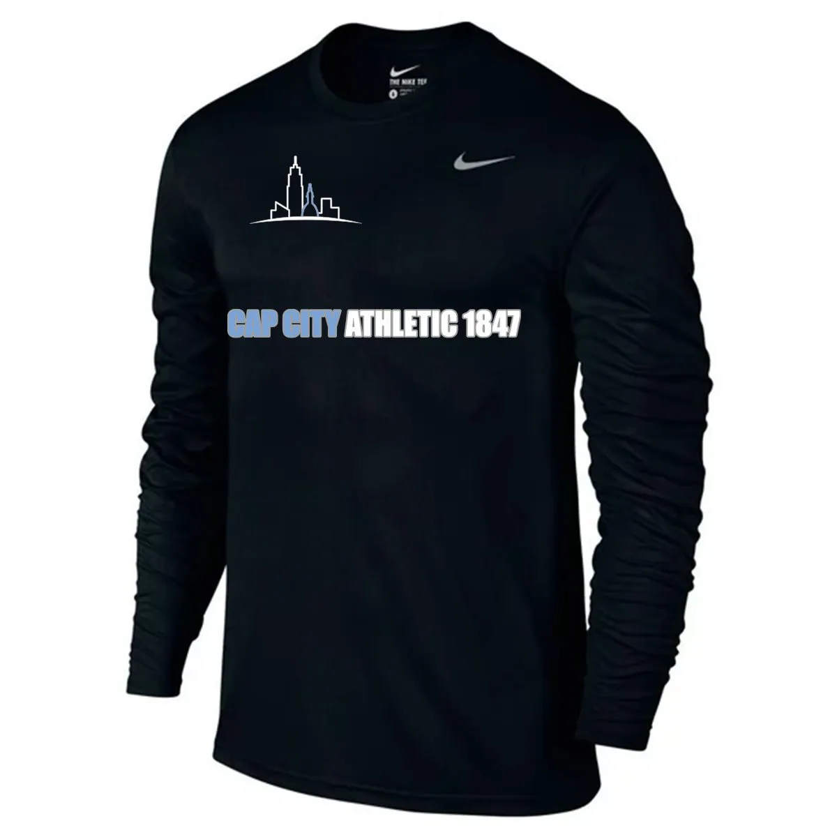 Black Nike Cap City Team Legend Long Sleeve Tee