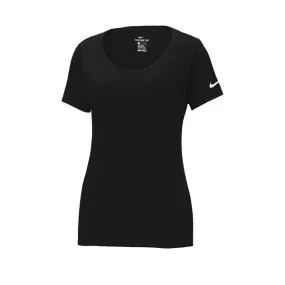 Nike Ladies Dri-FIT Cotton Poly Scoop Neck Tee