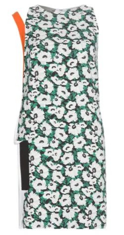 Printed Crepe Dress Odile