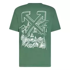 Off-White x Eden Rocks St. Barths Arrows T-Shirt Green, shop now.