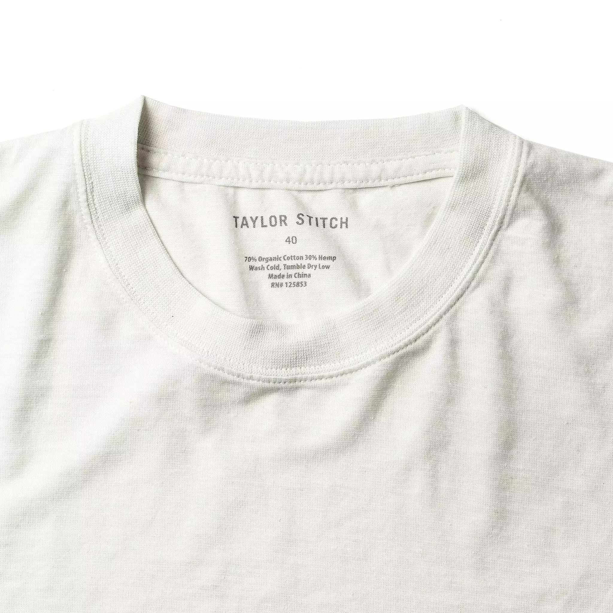 Organic Cotton Hemp T-Shirt in Natural Color