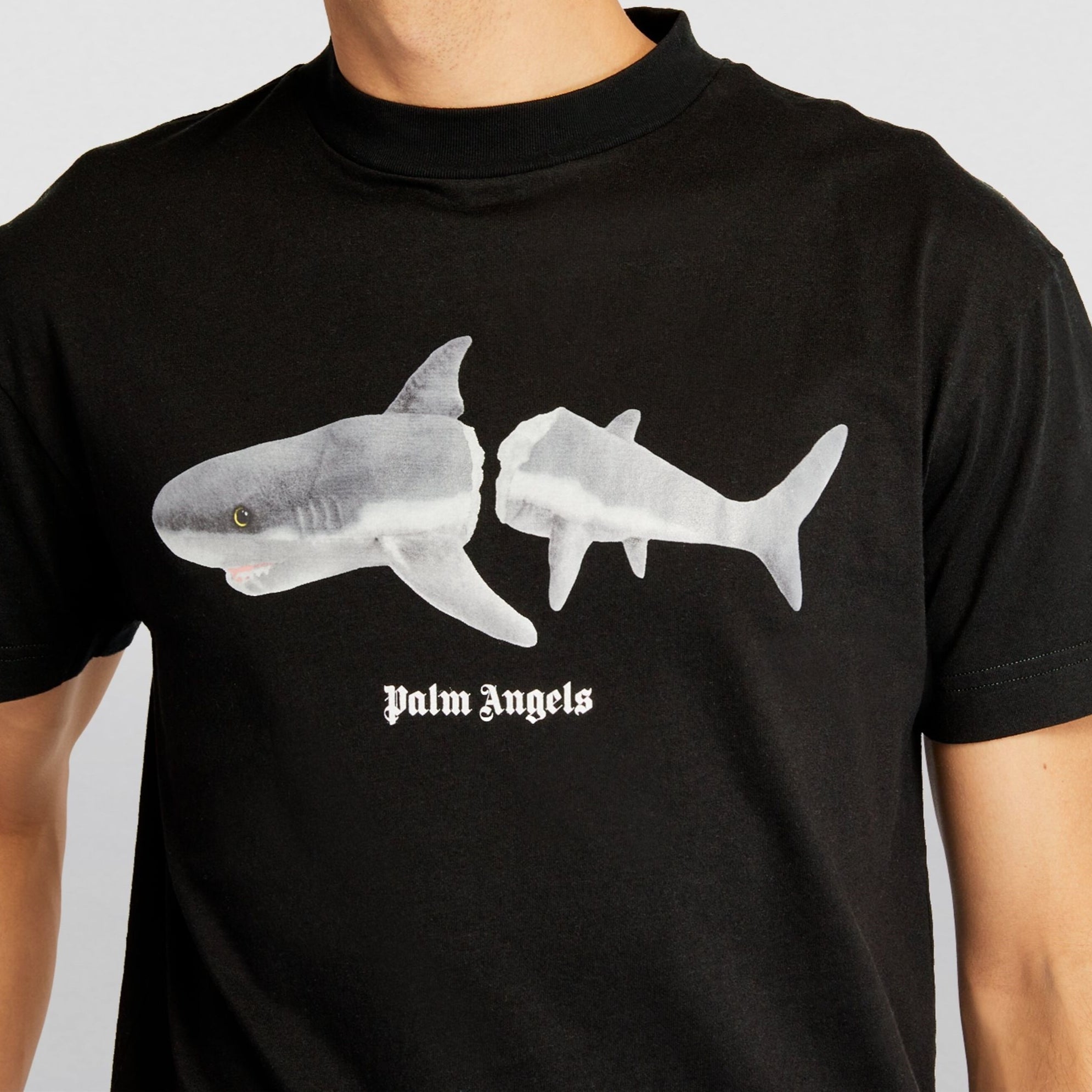 Palm Angels Black Shark Tee