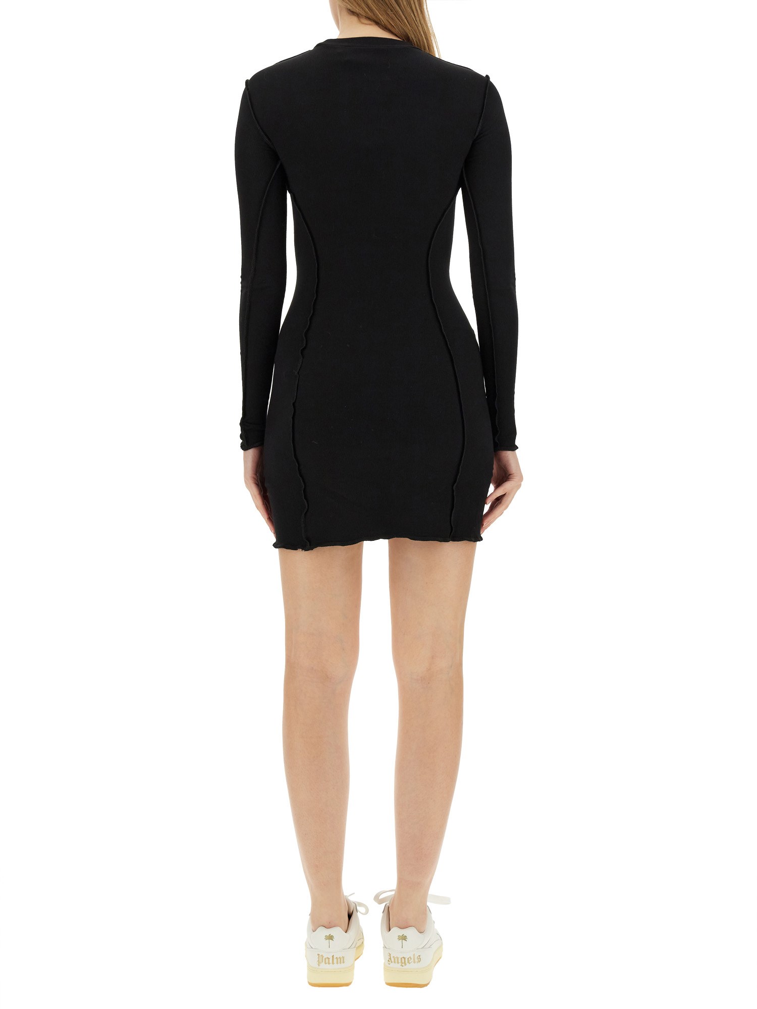 Palm Angels Cotton Logo Mini Dress