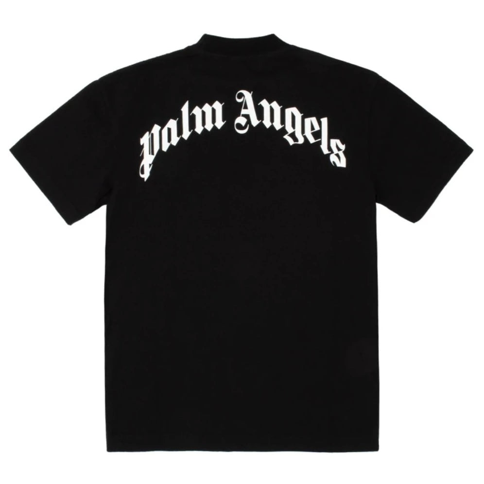 PALM ANGELS Leopard Print T-Shirt - Black