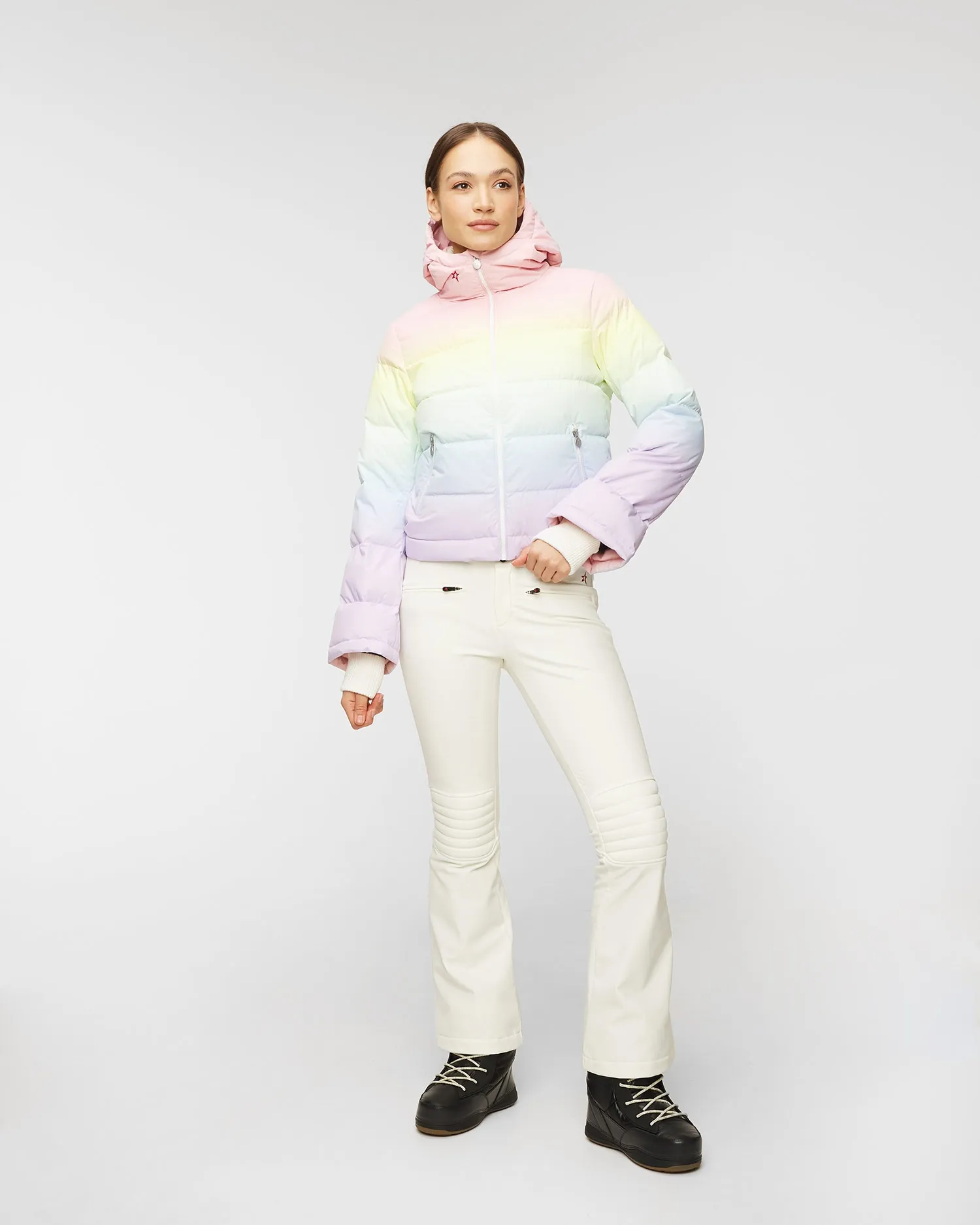 Pastel Rainbow Jacket Perfect Moment Polar Flare Print W3000013