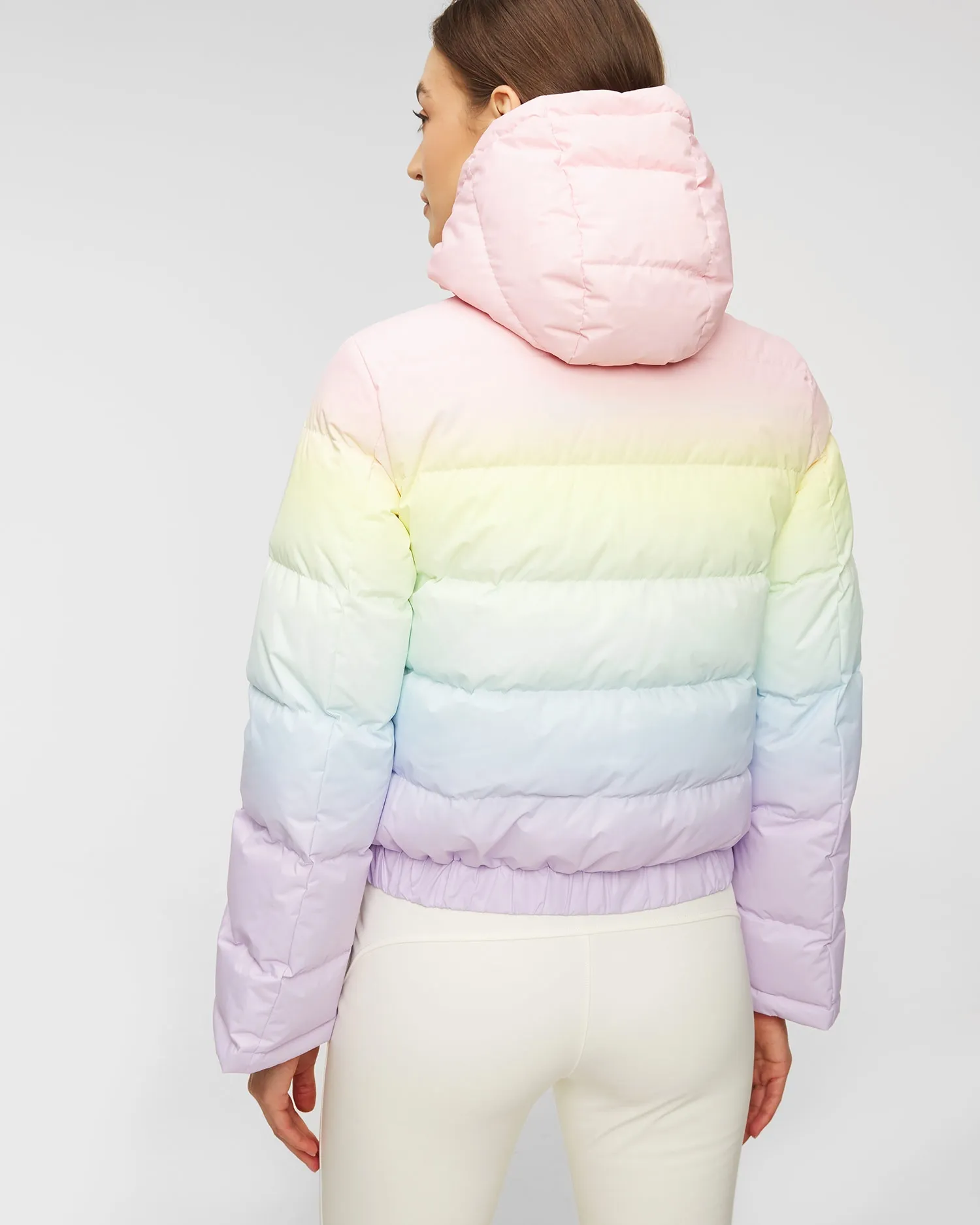 Pastel Rainbow Jacket Perfect Moment Polar Flare Print W3000013