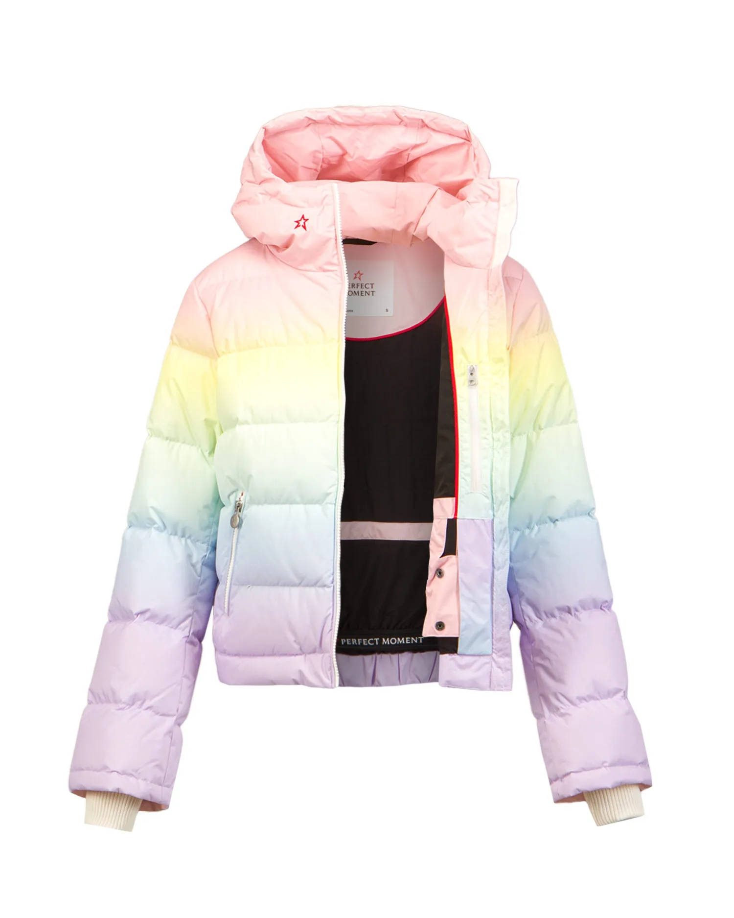 Pastel Rainbow Jacket Perfect Moment Polar Flare Print W3000013