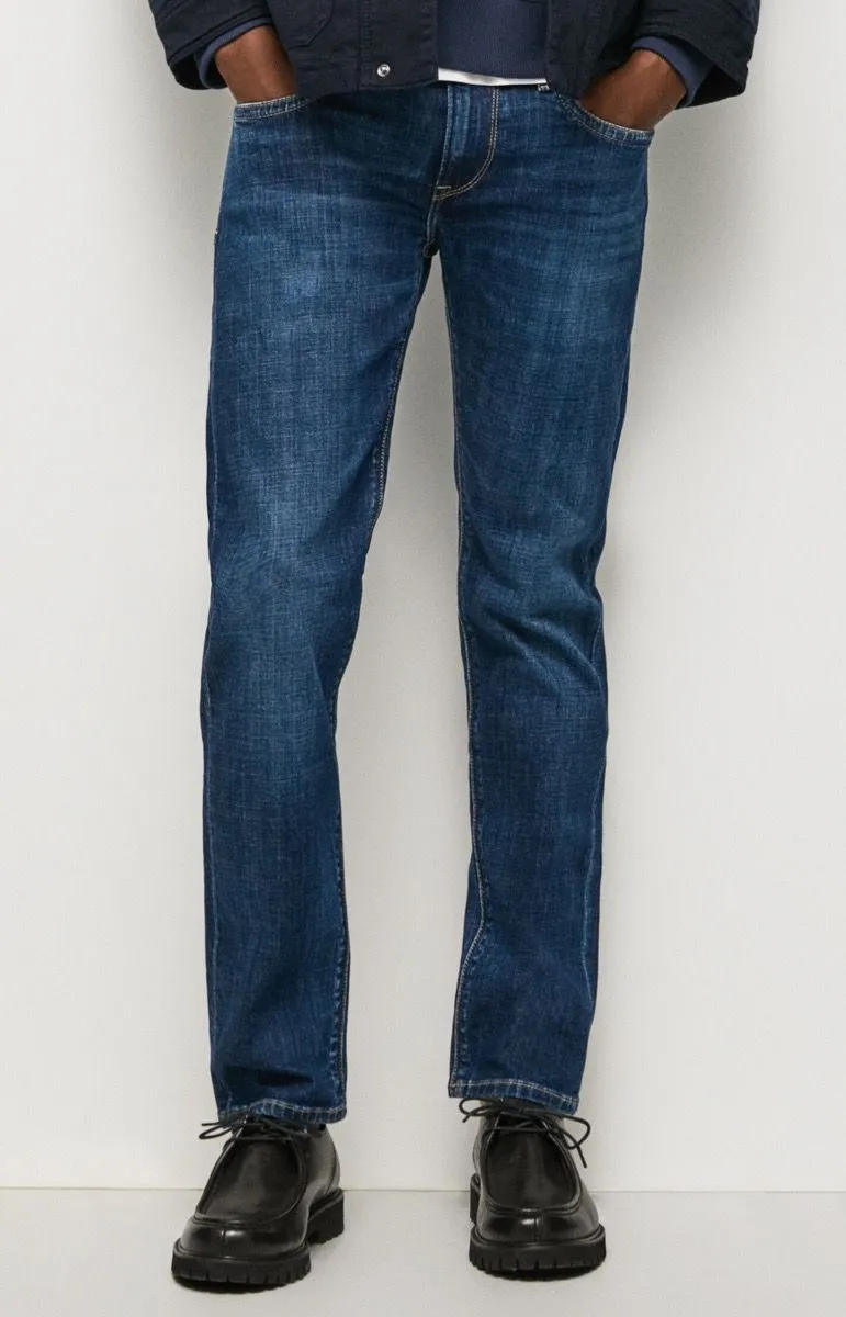 Pepe Jeans Dark Used Hatch Slim Fit Denim Jeans