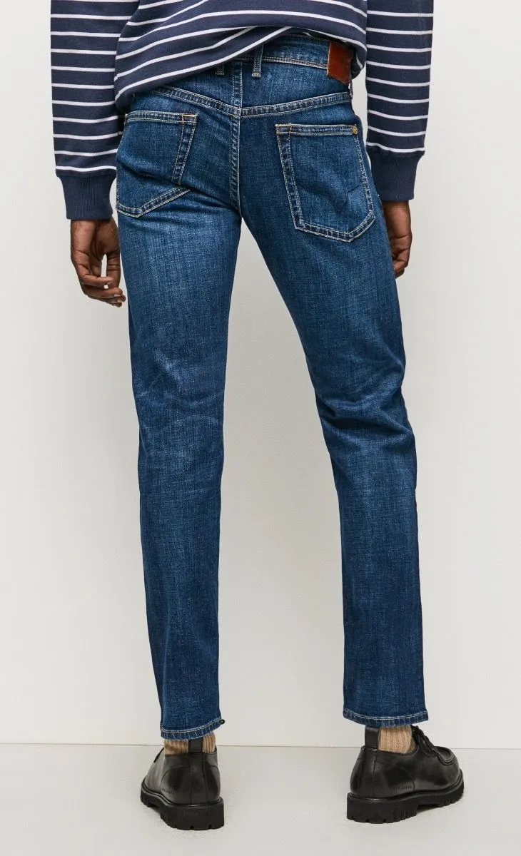 Pepe Jeans Dark Used Hatch Slim Fit Denim Jeans