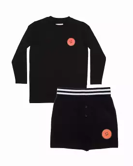 Pepperoni Black Winter Pajamas by BOB