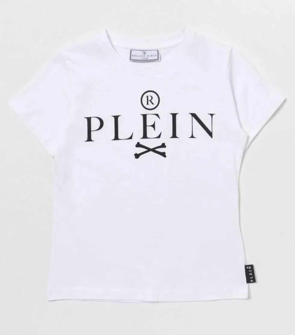 White Philipp Plein Logo T-Shirt