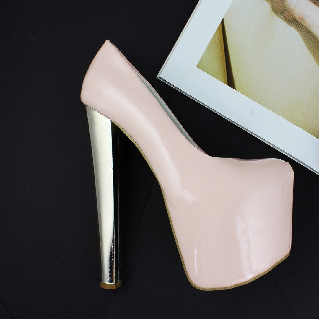 Pink Patent Platform Shoes