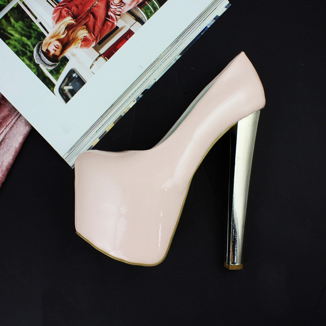 Pink Patent Platform Shoes