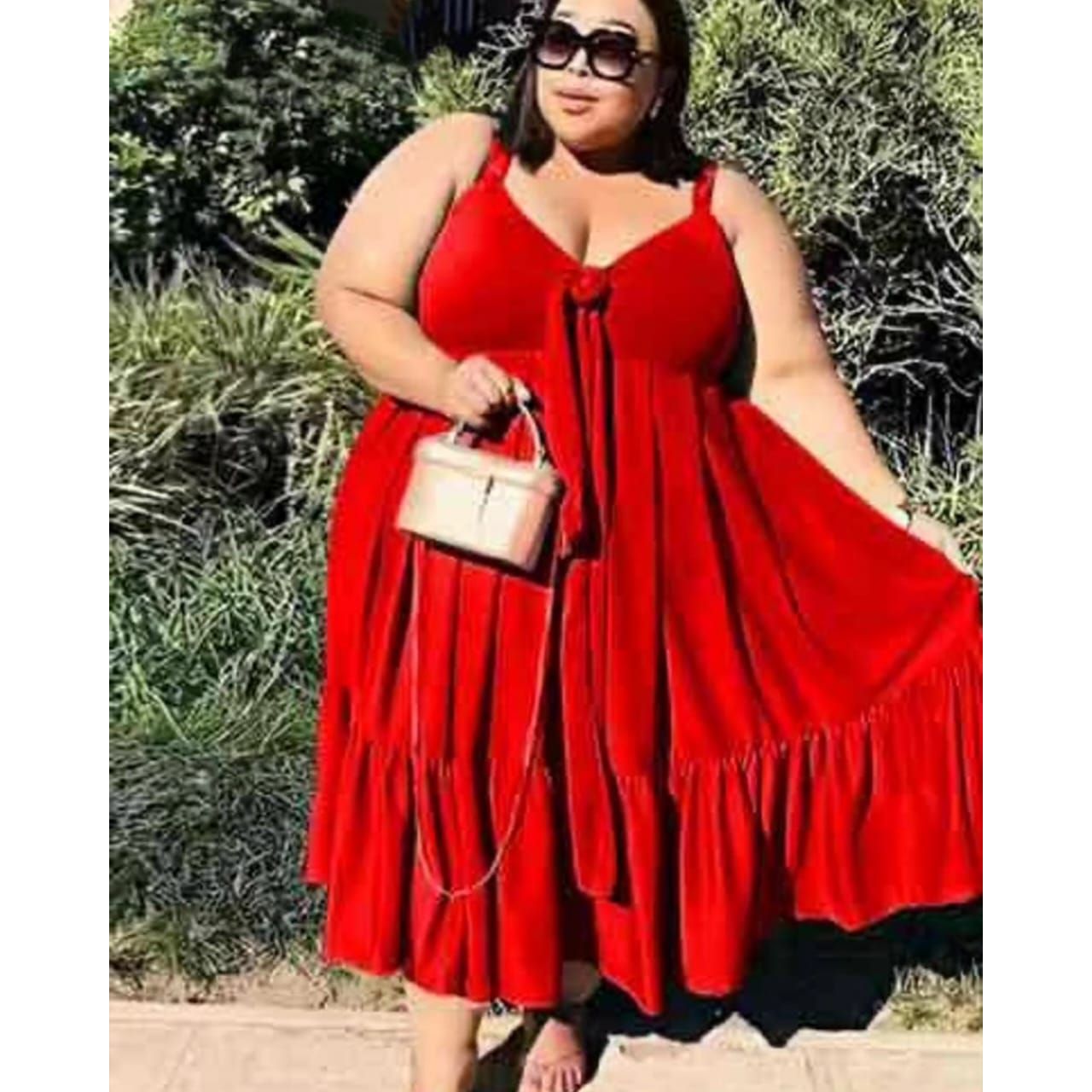 Plus Size Sleeveless Bubble Dress