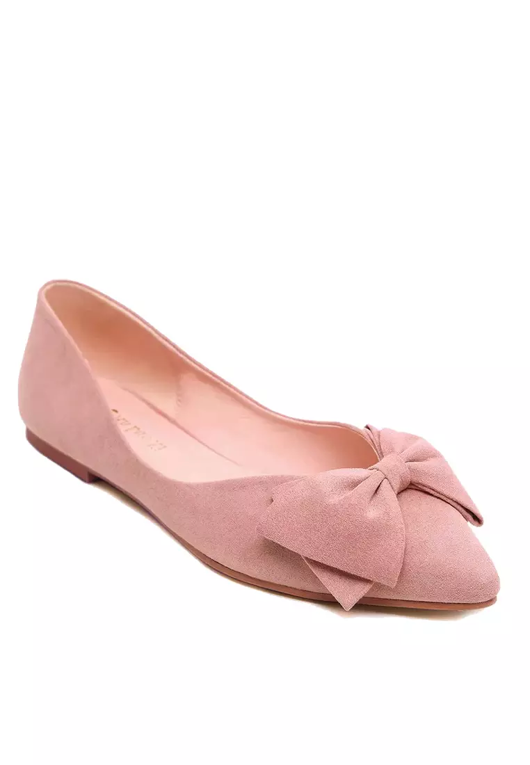 Pointed Toe Bow Ballet Flats VL168