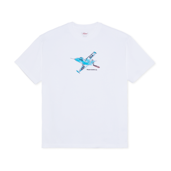 Polar Skate Co. White Panther Jet T-Shirt