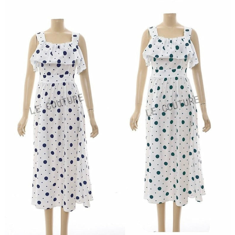 Polka Dot Sleeveless Dress