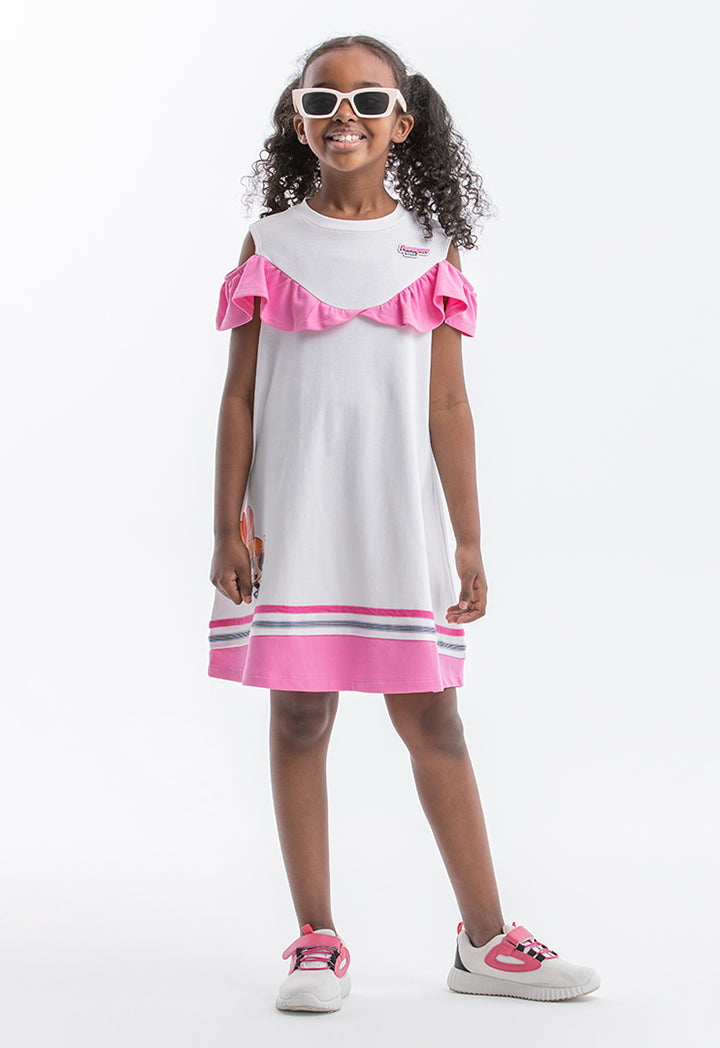 Powerpuff Girls Dress - Sleeveless Ruched Design