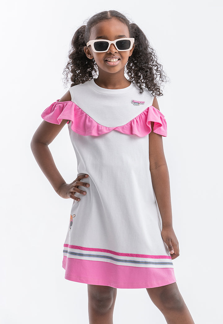 Powerpuff Girls Dress - Sleeveless Ruched Design