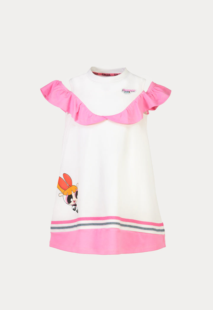 Powerpuff Girls Dress - Sleeveless Ruched Design