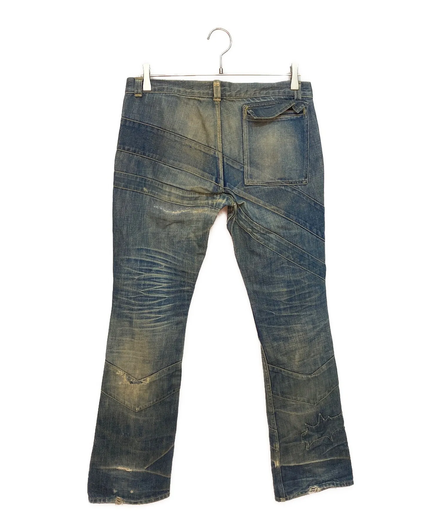 [Pre-Owned] UNDERCOVER Patchwork Denim Pants/01AW /Archive S225