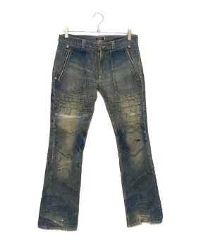 [Pre-Owned] UNDERCOVER Patchwork Denim Pants/01AW /Archive S225