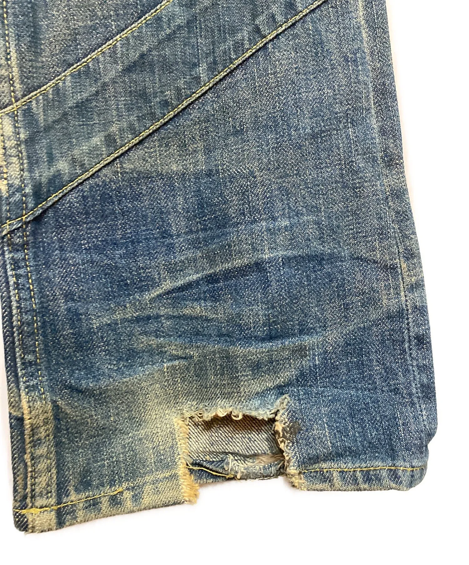 [Pre-Owned] UNDERCOVER Patchwork Denim Pants/01AW /Archive S225