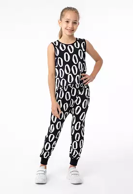 Printed Sleeveless Jumpsuit