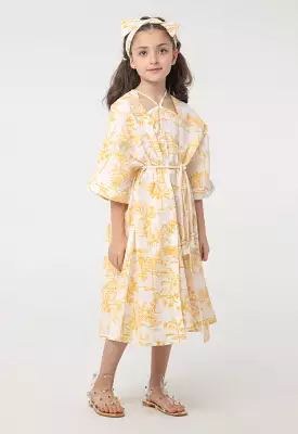 Printed Tree Dress and Shrug Sets