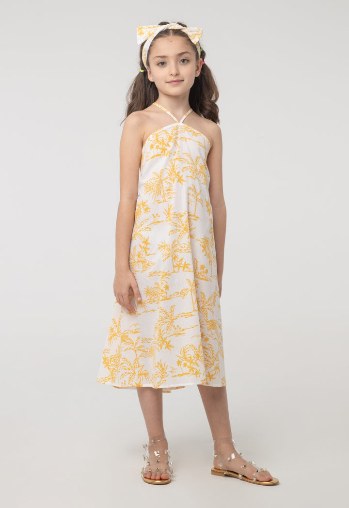 Printed Tree Dress and Shrug Sets