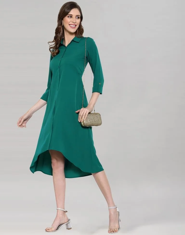 Rama Crepe Solid Colored Dress