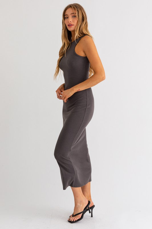 Ribbed Maxi Dress 